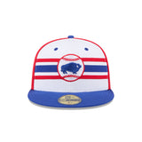 Men's Buffalo Bisons New Era Red White Blue Theme Nights 59FIFTY Fitted Hat