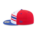 Men's Buffalo Bisons New Era Red White Blue Theme Nights 59FIFTY Fitted Hat