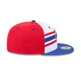 Men's Buffalo Bisons New Era Red White Blue Theme Nights 59FIFTY Fitted Hat