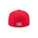 Men's Buffalo Bisons New Era Red White Blue Theme Nights 59FIFTY Fitted Hat