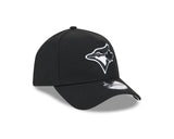 Men's Toronto Blue Jays MLB Baseball Black & White 9Forty A Frame New Era Hat