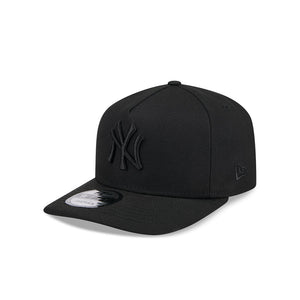 Men's New Era MLB New York Yankees 9FIFTY A-Frame Black on Black Hat