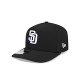 Men's New Era MLB San Diego Padres 9FIFTY A-Frame Black & White Hat