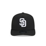 Men's New Era MLB San Diego Padres 9FIFTY A-Frame Black & White Hat