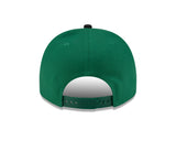 Men's New Era 9FIFTY CFL Saskatchewan Roughriders Big Block 2025 A-Frame Turf Traditions Sideline Two Tone Snapback Hat - Green/Black