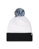 Toronto Argonauts 2025 New Era Spirit Turf Traditions Cuffed Pom Knit Hat - Blue