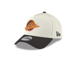 Men's Vancouver Canucks Conference Side Patch NHL New Era 9Forty A-Frame Snapback Hat - Cream