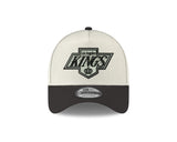 Men's Los Angeles Kings Conference Side Patch NHL New Era 9Forty A-Frame Snapback Hat - Cream