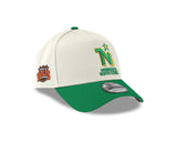 Men's Minnesota North Stars Conference Side Patch NHL New Era 9Forty A-Frame Snapback Hat - Cream