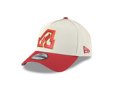 Men's Atlanta Flames Conference Side Patch NHL New Era 9Forty A-Frame Snapback Hat - Cream