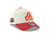 Men's Atlanta Flames Conference Side Patch NHL New Era 9Forty A-Frame Snapback Hat - Cream