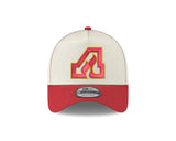 Men's Atlanta Flames Conference Side Patch NHL New Era 9Forty A-Frame Snapback Hat - Cream