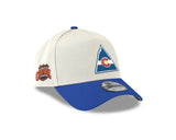 Men's Colorado Rockies Conference Side Patch NHL New Era 9Forty A-Frame Snapback Hat - Cream
