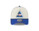 Men's Colorado Rockies Conference Side Patch NHL New Era 9Forty A-Frame Snapback Hat - Cream