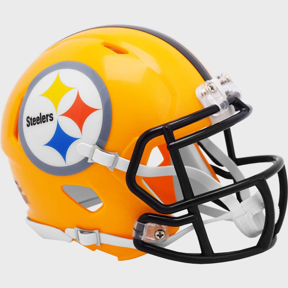 NFL Football Riddell Pittsburgh Steelers 1962 Retro Mini Revolution Speed Replica Helmet