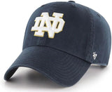 Men's Notre Dame Fighting Irish '47 Clean Up Powder Navy Hat Cap NCAA College Team Adjustable Strap