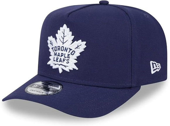 Men’s Toronto Maple Leafs New Era 9FIFTY A-Frame Snapback Adjustable Hat – Navy Blue