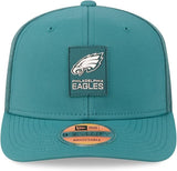 Philadelphia Eagles New Era 2025 Sideline 9SEVENTY Adjustable Trucker Hat - Green