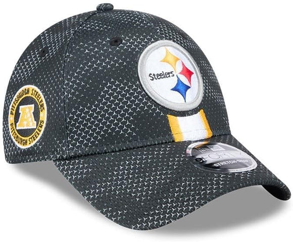 Men's Pittsburgh Steelers New Era 2024 Sideline 9FORTY Stretch-Snap Hat - Black