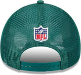 Men's New York Jets New Era 2024 Sideline Historic 9FORTY A-Frame Trucker Adjustable Hat