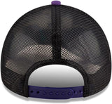 Men's New Era NBA Toronto Raptors 9FORTY A-Frame Classic Edition Adjustable Snapback Trucker Hat - Purple/Black