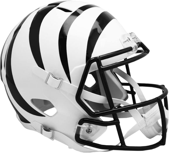 Cincinnati Bengals Riddell White Alternate Full Size Speed Replica NFL Football Helmet