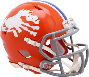 NFL Football Riddell Denver Broncos 1966 Retro Mini Revolution Speed Replica Helmet