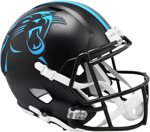 Carolina Panthers Riddell Black Alternate Full Size Speed Replica NFL Football Helmet