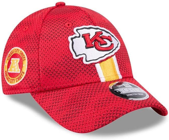 Men's Kansas City Chiefs New Era 2024 Sideline 9FORTY Stretch-Snap Hat - Red