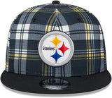 Pittsburgh Steelers New Era 2024 Sideline Statement 9FIFTY Snapback Hat - Black