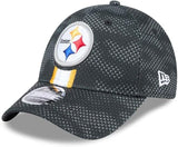 Men's Pittsburgh Steelers New Era 2024 Sideline 9FORTY Stretch-Snap Hat - Black