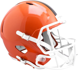 NFL Football Riddell 2024 Cleveland Browns Full Size Revolution Speed Replica Helmet