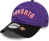 Men's New Era Retro Toronto Raptors 9TWENTY Hardwood Classic Adjustable Hat- Purple/Black