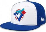 Men's Toronto Blue Jays New Era White/Royal Cooperstown Logo 9FIFTY Snapback Hat