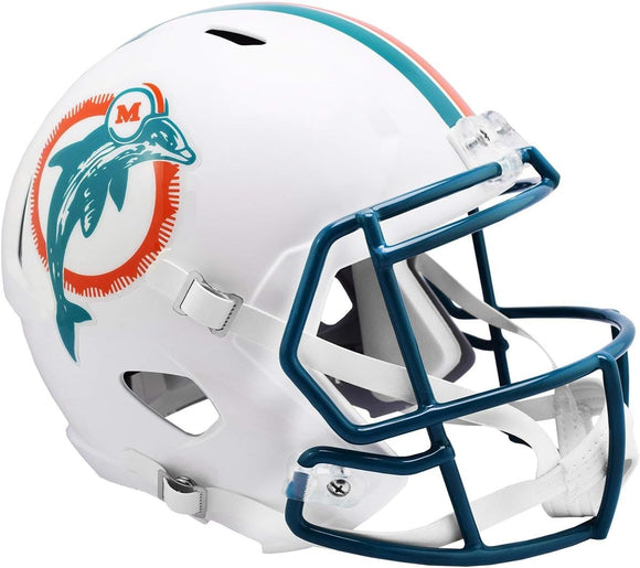 NFL Football Riddell Miami Dolphins 1980-96 Full Size Revolution Speed Replica Helmet