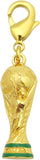 Official FIFA World Cup Trophy Dangler - 1 Inch Collectible for Keys Purse & Backpacks