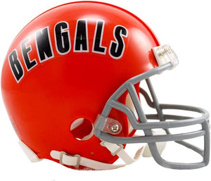 NFL Football Riddell Cincinnati Bengals 1968-79 Retro Mini Revolution Speed Replica Helmet