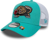 Men's New Era NBA Vancouver Grizzlies 9FORTY A-Frame Classic Snapback Trucker Hat - Turquoise/White