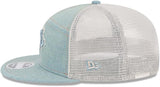 Men's New Era MLB Toronto Blue Jays Denim Split Panel 9FIFTY Adjustable Hat - Blue