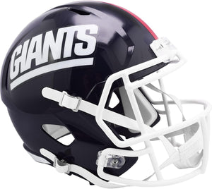 NFL Football Riddell New York Giants Throwback 1980-99 Mini Revolution Speed Replica Helmet