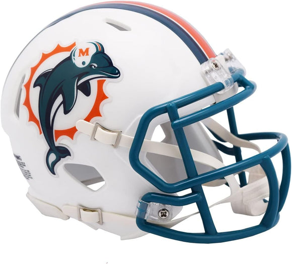 NFL Football Riddell Miami Dolphins 1997-12 Retro Mini Revolution Speed Replica Helmet