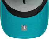 Men's New Era NBA Vancouver Grizzlies 9FORTY A-Frame Classic Snapback Trucker Hat - Turquoise/White