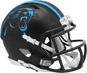NFL Football Riddell Carolina Panthers Alternate On Field Mini Revolution Speed Replica Helmet