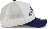 New Era 9FORTY NHL Toronto Maple Leafs Chrome Arch M-Crown A-Frame Adjustable Trucker Snapback Cap - White