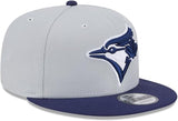 Men's New Era 9FIFTY MLB Toronto Blue Jays Two Toned Color Pack Adjustable Cap - Grey