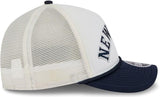 New Era 9FORTY MLB New York Yankees Chrome Arch M-Crown A-Frame Rope Adjustable Trucker Snapback Cap - White