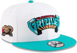 Men's New Era 9FIFTY NBA Vancouver Grizzlies Classic Edition Snapback Hat - White/Teal