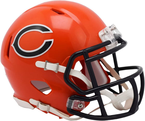 NFL Football Riddell Chicago Bears Alternate On Field Mini Revolution Speed Replica Helmet