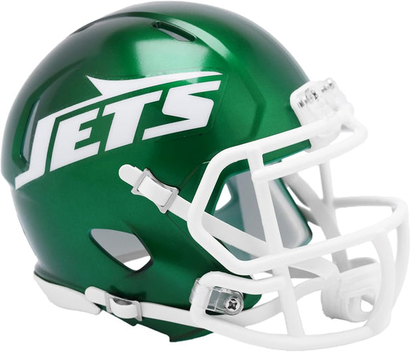 NFL Football Riddell 2024 New York Jets Mini Revolution Speed Replica Helmet