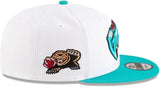 Men's New Era 9FIFTY NBA Vancouver Grizzlies Classic Edition Snapback Hat - White/Teal
